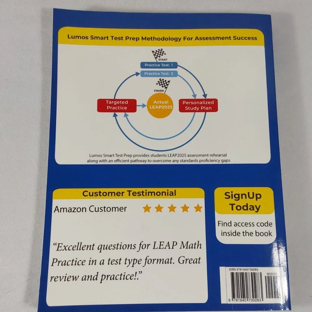 NEW Lumos Learning 2025 Louisiana LEAP Test 7th Grade Practice Books